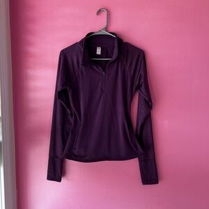 Elegant Women's Long Sleeve Top in Plum